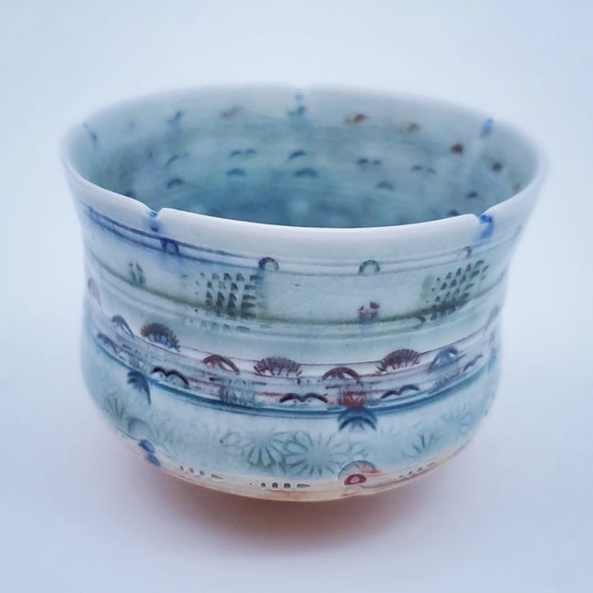 Woodfired Mandala Tea Cup