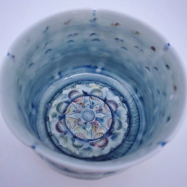 Woodfired Mandala Tea Cup