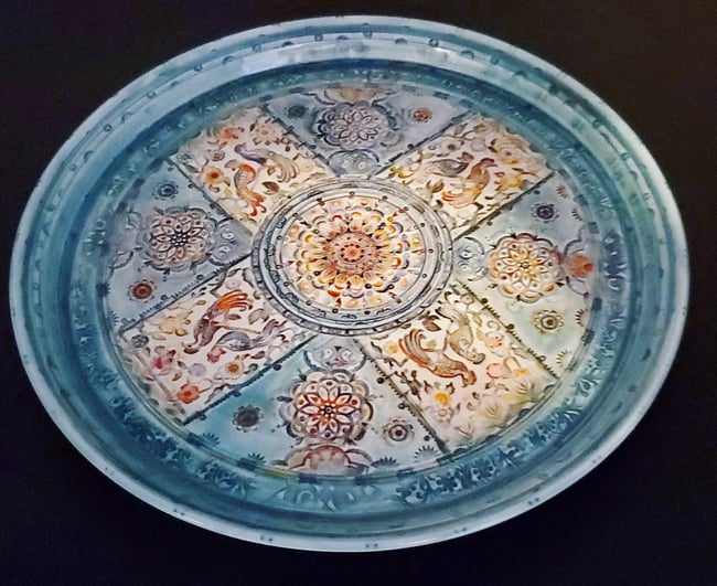 Exotic Bird Porcelain Platter