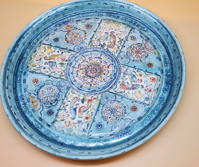 Exotic Bird Porcelain Platter