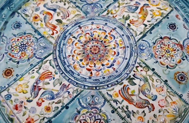 Exotic Bird Porcelain Platter