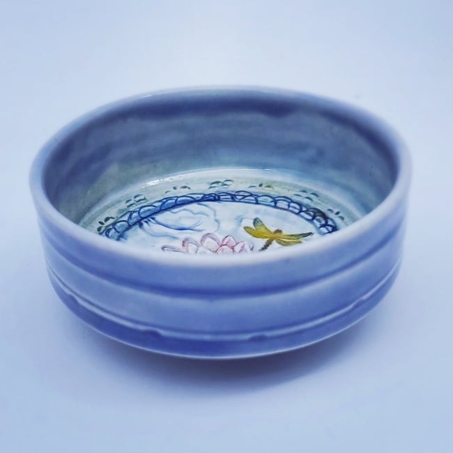 Waterlily Pond Porcelain Dish