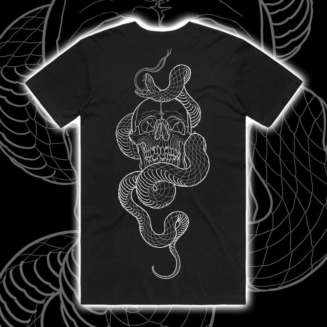 Image of SNAKE/SKULL TEE