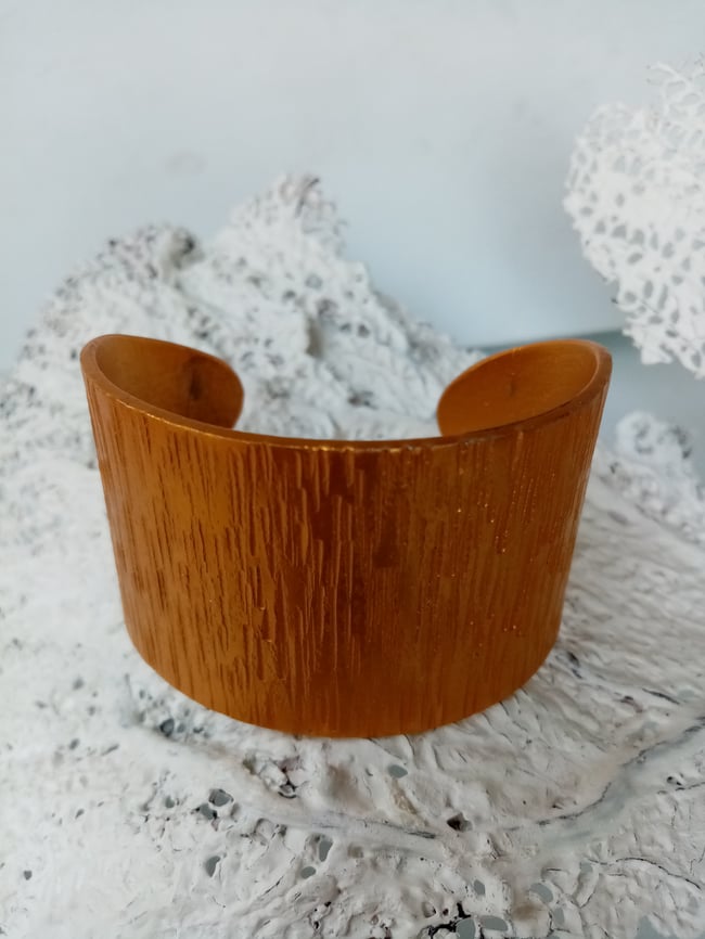 Pulsera Rallada Dorada