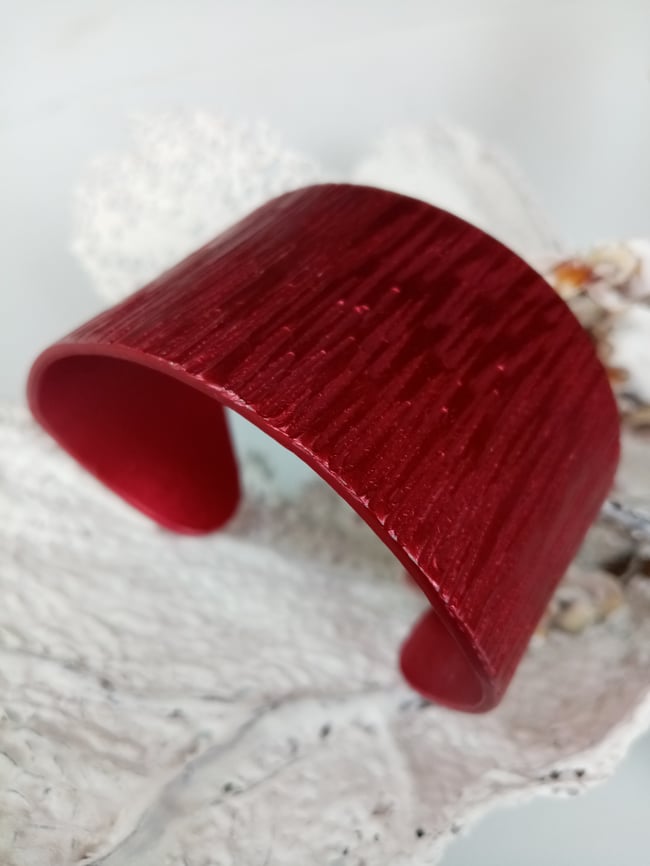 Pulsera Rallada Roja