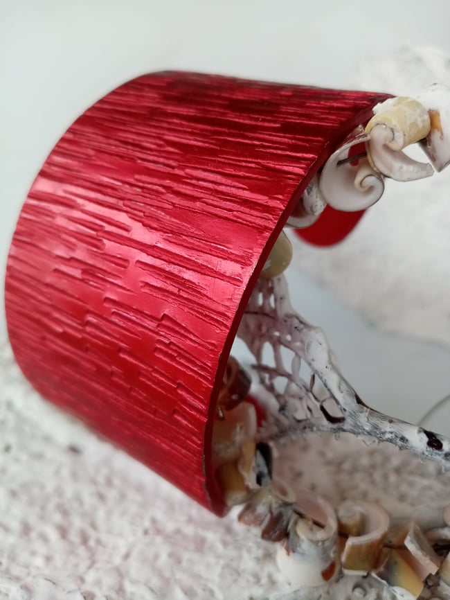 Pulsera Rallada Roja