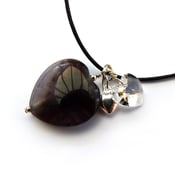 Image of Purple Heart 2 Boho Necklace