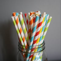 Image 1 of Big Top Party Straws