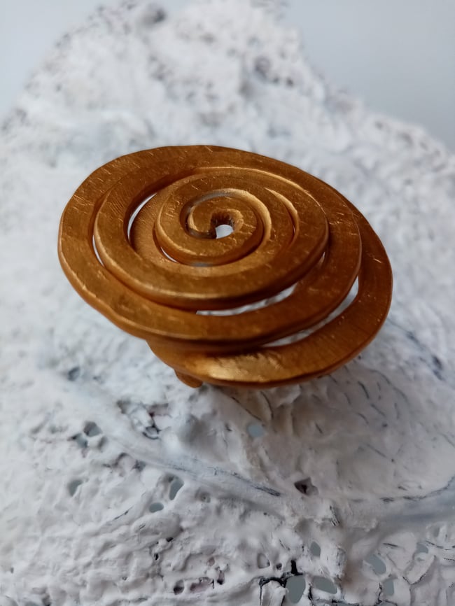 Anillo Espiral (Plateado / Dorado)