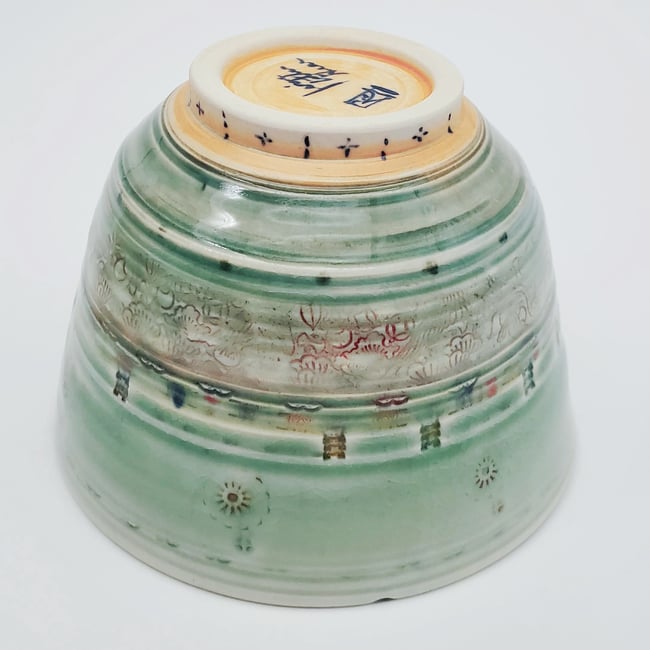 Pistachio Mandala Porcelain Bowl