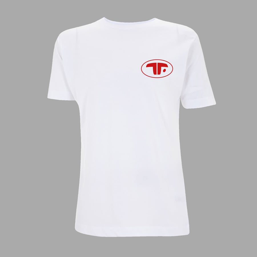 Image of T-SHIRT TROUBLES FETE ORIGINAL WHITE