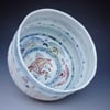 Woodfired  Porcelain  Exotic Bird Tea Bowl