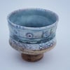 Small Woodfired Textile Mandala Tea Bowl