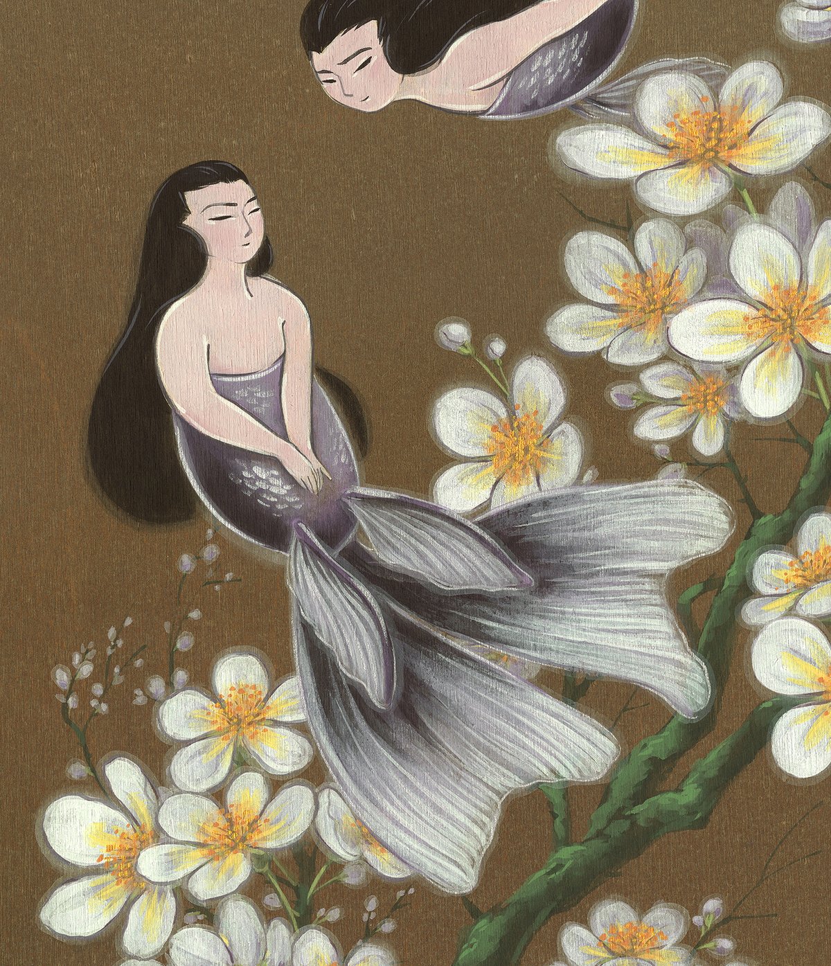 Sirens - Goldfish Mermaids and Plum Blossoms