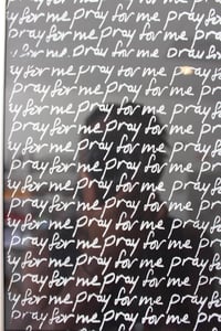 Image of “pray for me” 11 1/2in x 15in framed silkscreen print 