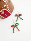 CHRISTMAS BOW DANGLES