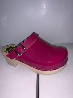 Image of Pink Patent Clogs
