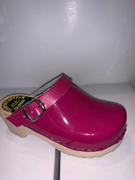 Image of Pink Patent Clogs