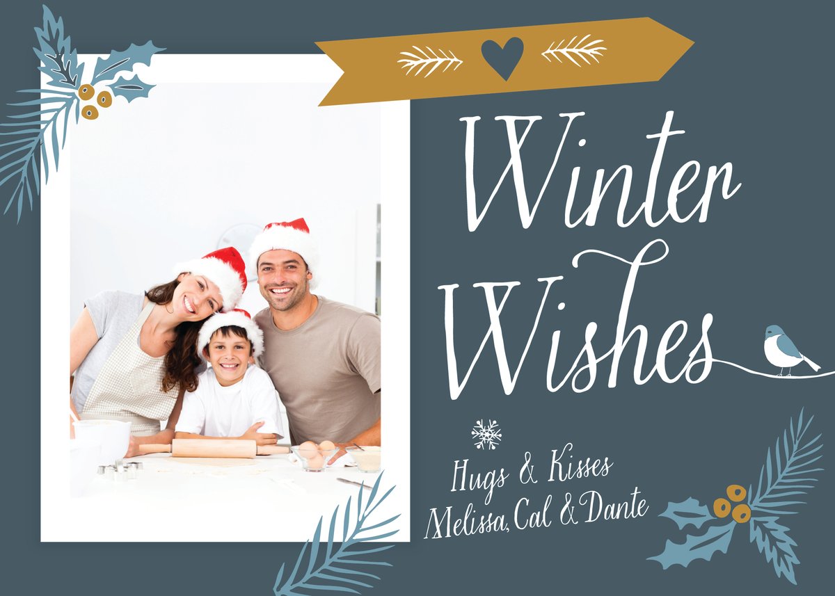 Winter Wishes Christmas Card