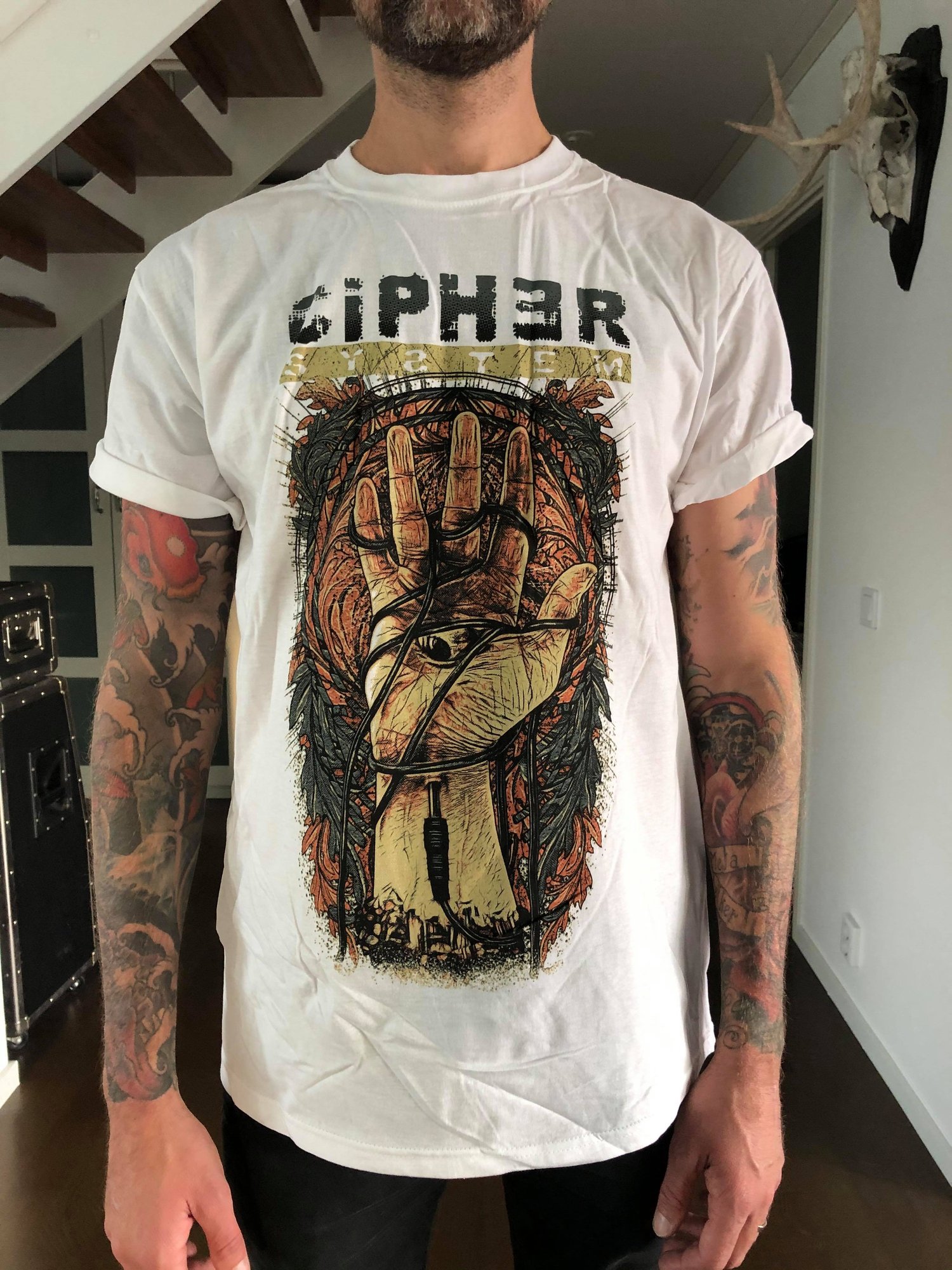 Cipher system - T-shirt "Hand "