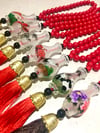 Glass Crystal Ornamental Hand-Painted Beads - Free Shipping!