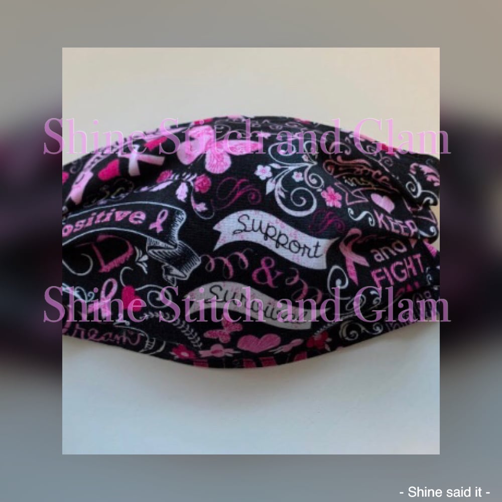 Image of Breast Cancer Awareness Face Mask 