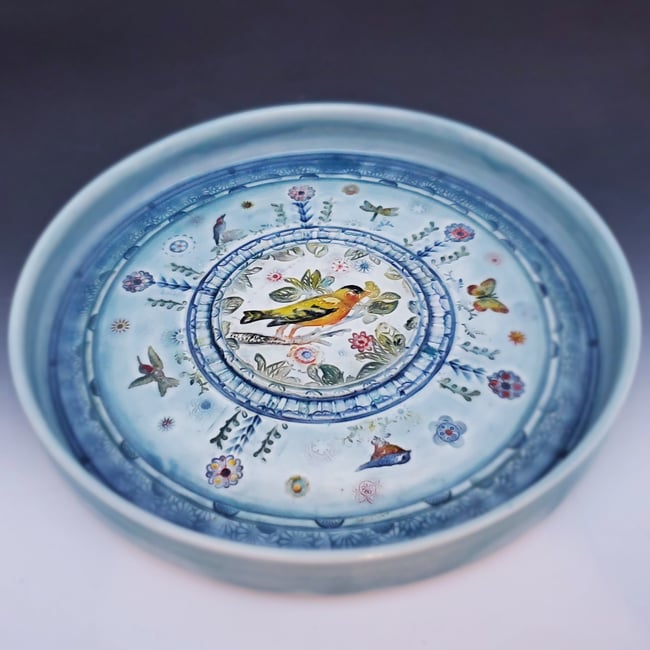 Small Garden Porcelain Platter
