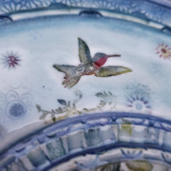 Small Garden Porcelain Platter