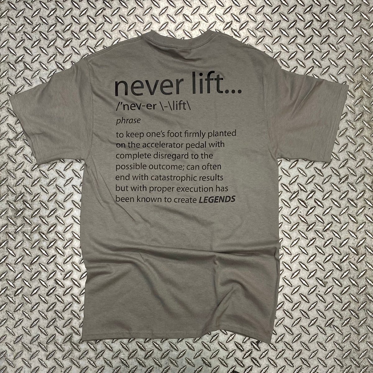 Never Lift Tee Psycho Speed Inc. PiranaZ