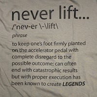 Image 2 of Never Lift Tee