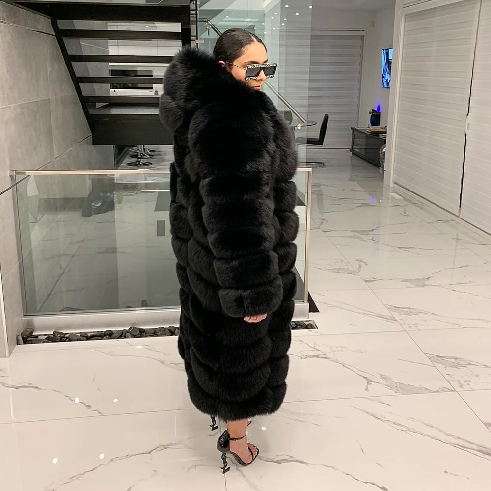 Image of Custom Fox Fur Coat (3 in 1)