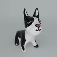 Image 5 of Boston Terrier Figurine "Wink" - One of a Kind