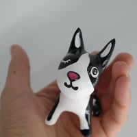 Image 1 of Boston Terrier Figurine "Wink" - One of a Kind