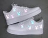 Reflective playboy Nike AF1’s 