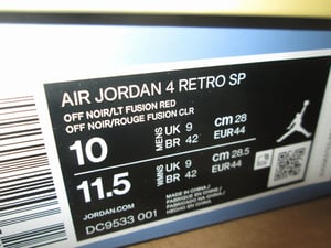 Image of Air Jordan IV (4) Retro SP x Union "Off Noir"
