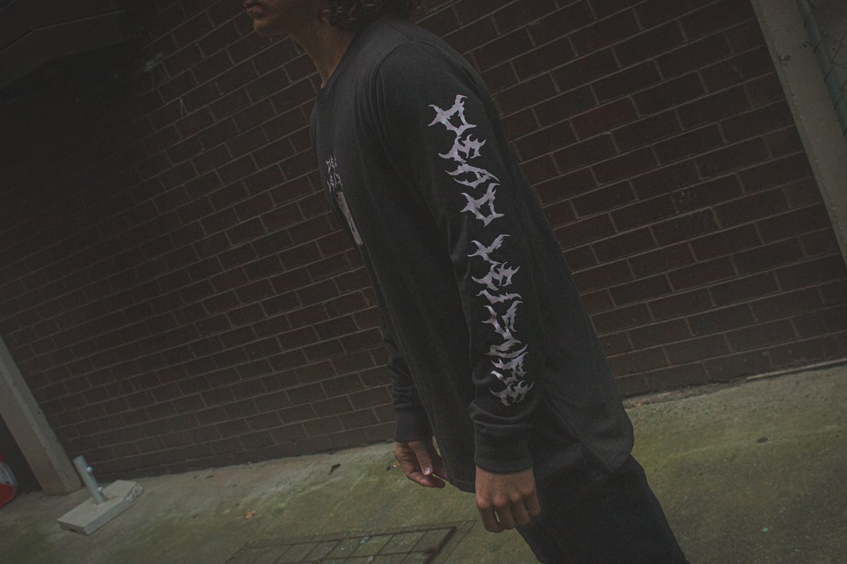 Dead Forever Long Sleeve Tee - Charcoal