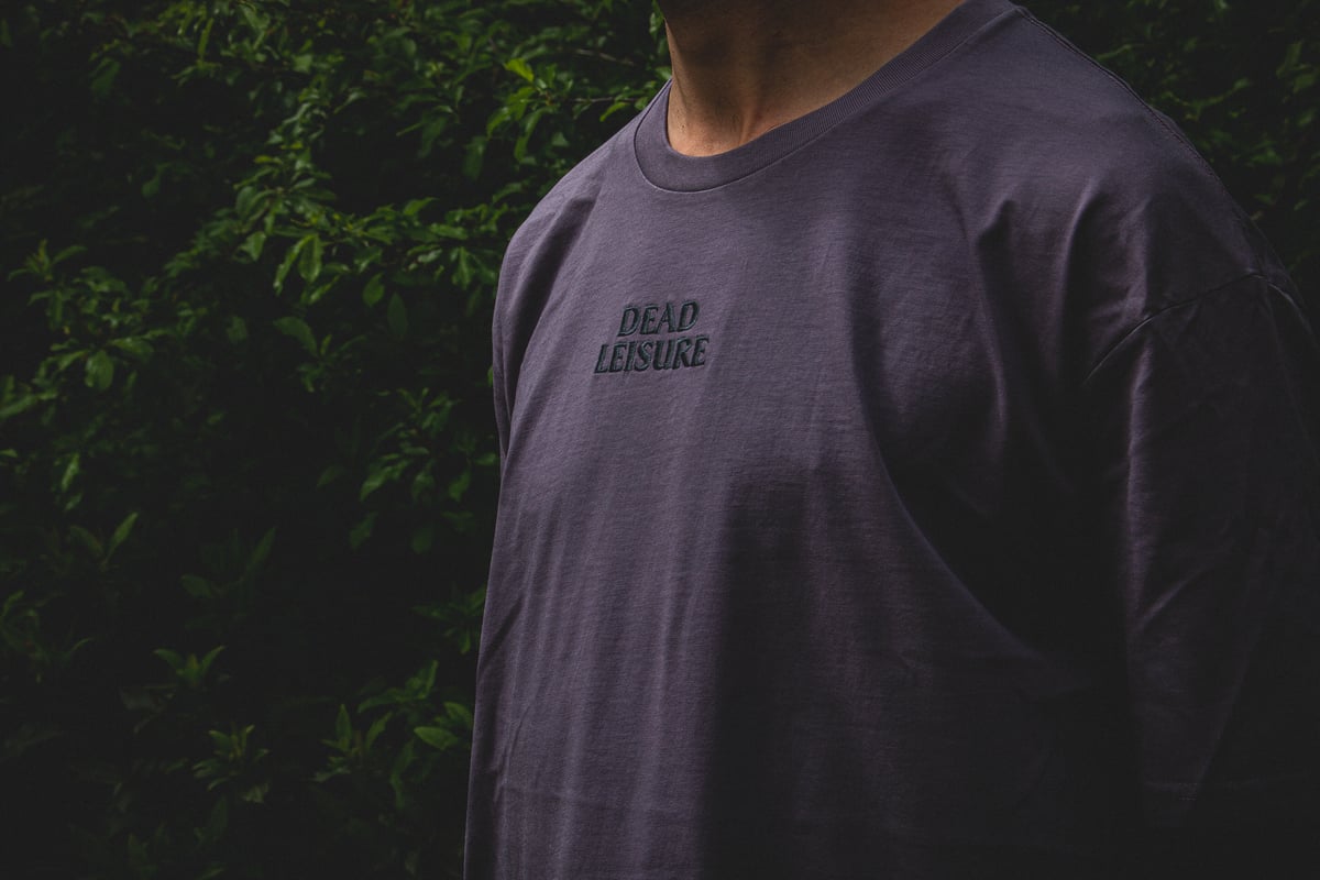 Dead Leisure Embroidered logo T-shirt - Mauve