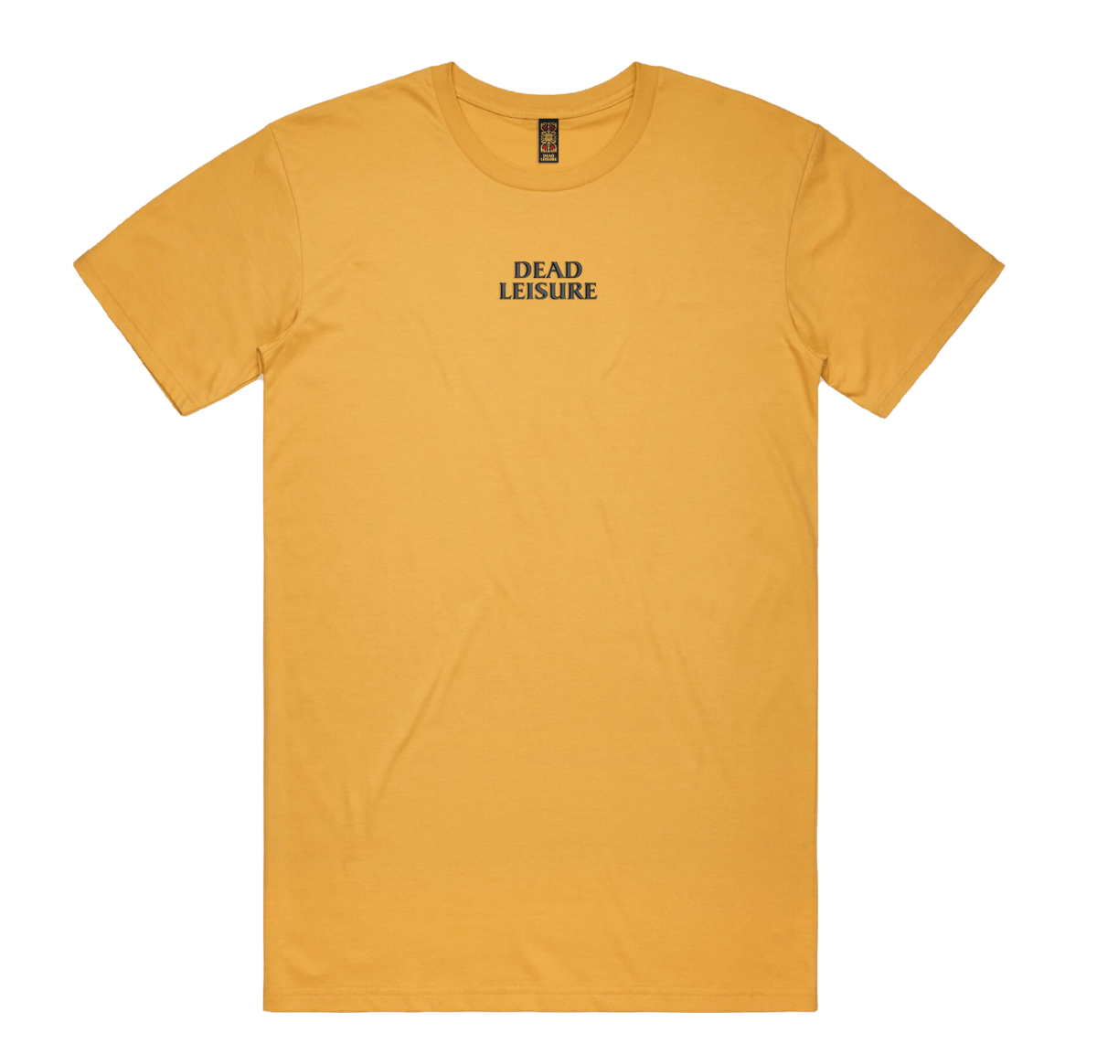 Dead Leisure Embroidered logo T-shirt - Mustard