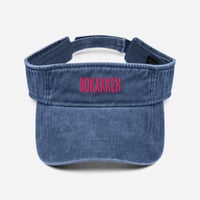 Image 3 of BOKAKKEH Denim Visor - Mom Jeans Blue 