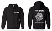 Image of PI$$ER 'Crazed Sax-Beat For Freaks'/ 'Crushed Down To Paste' Zipped Hoody