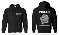 PI$$ER 'Crazed Sax-Beat For Freaks'/ 'Crushed Down To Paste' Zipped Hoody
