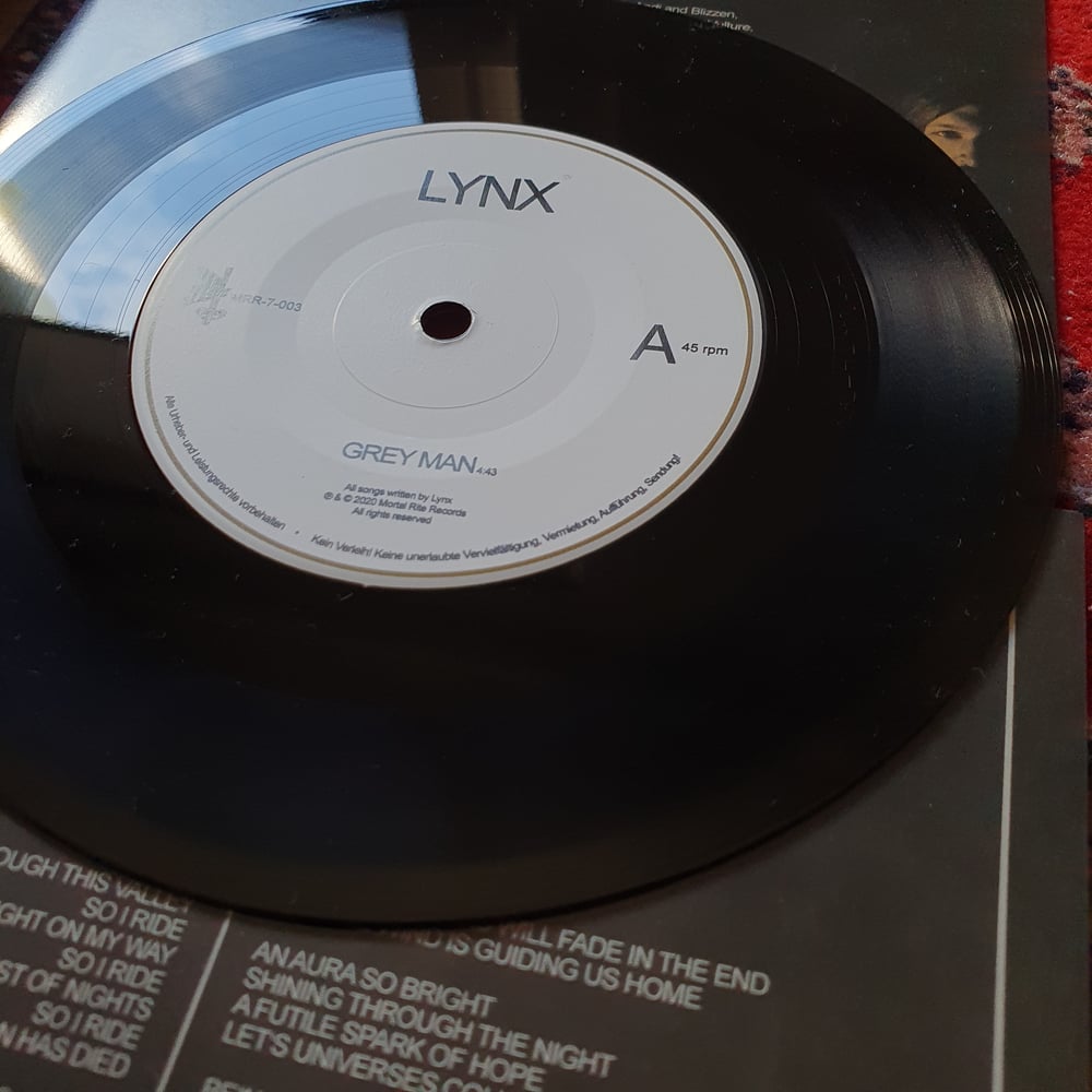 Image of Lynx (Ger) - Grey Man 7" | BLACK