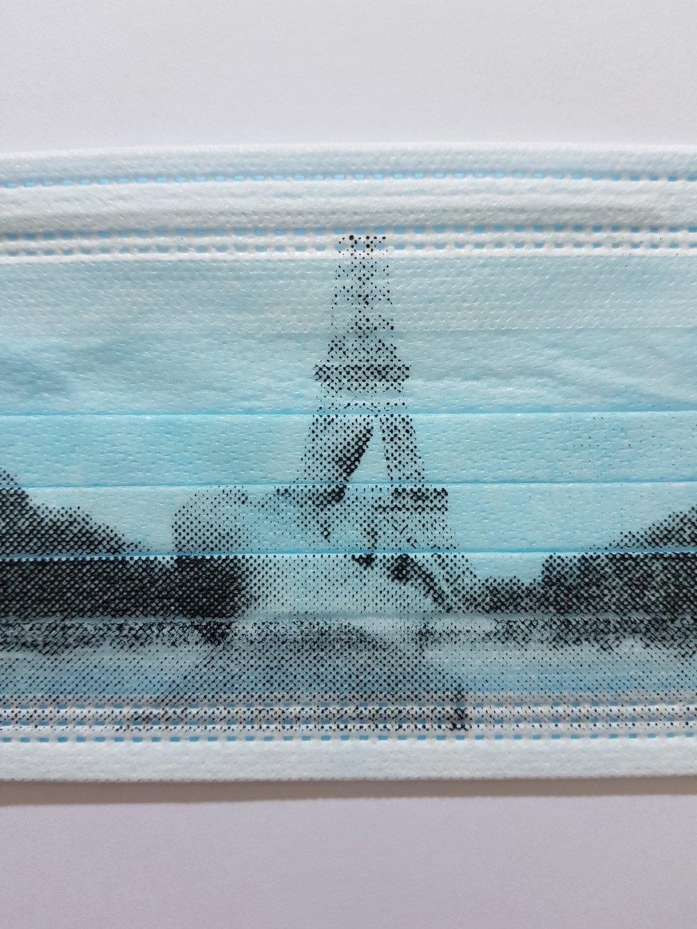 AI WEIWEI - "FINGER SERIES - EIFFEL TOWER" LIMITED EDITION SILKSCREEN PRINTED MASK