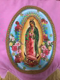 Image 6 of Handmade Wall Banner With The Virgin Of Guadalupe