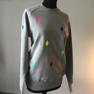 Image of Sweater Diamonds grey ADULT unisex