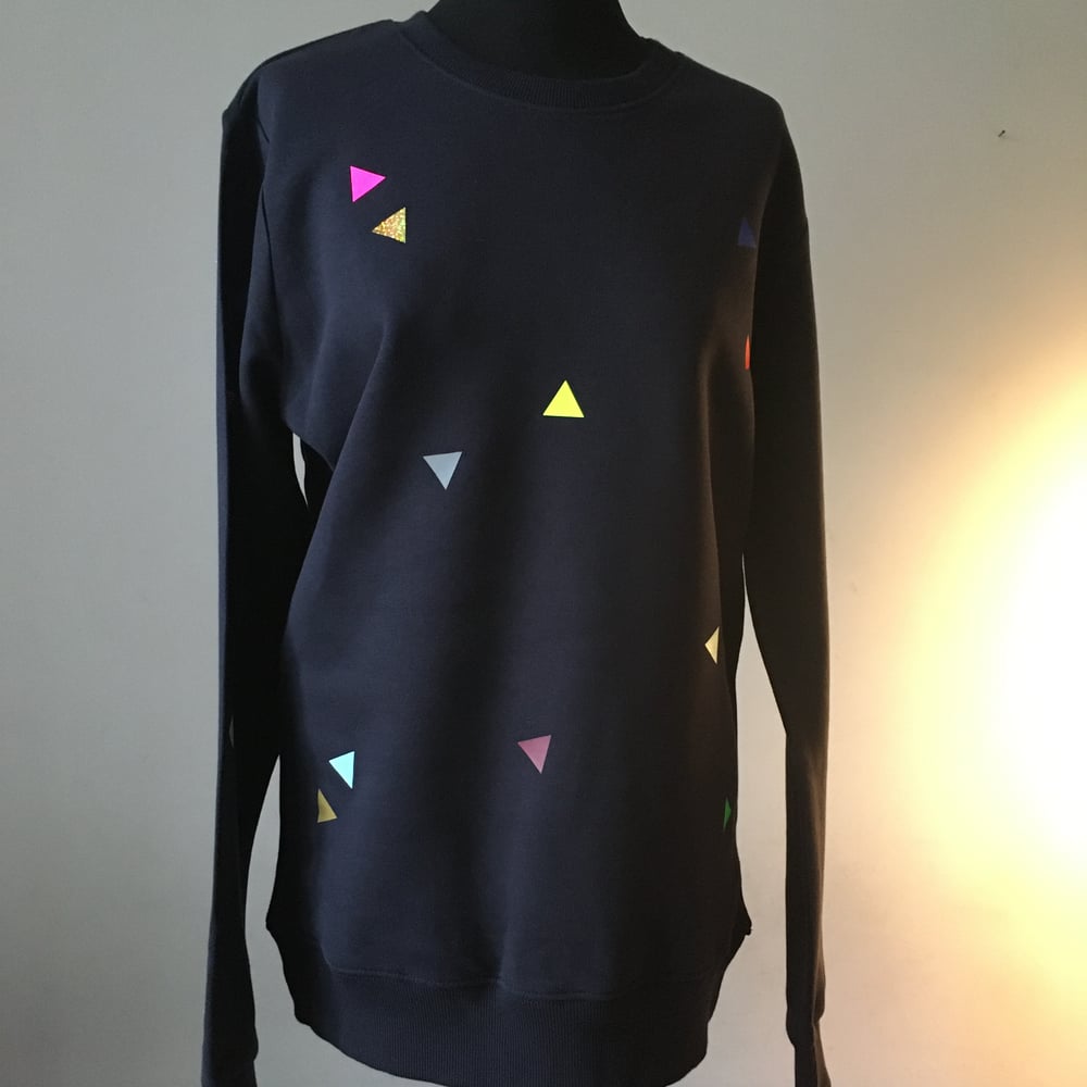 Image of Sweater Triangle navy ADULTS