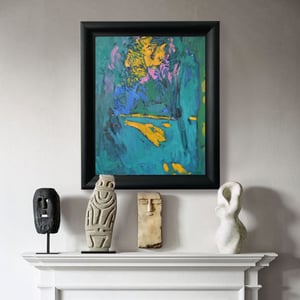 Image of Contemporary Impressionist Painting, 'Viridian Sunset' Alexandr Petelin