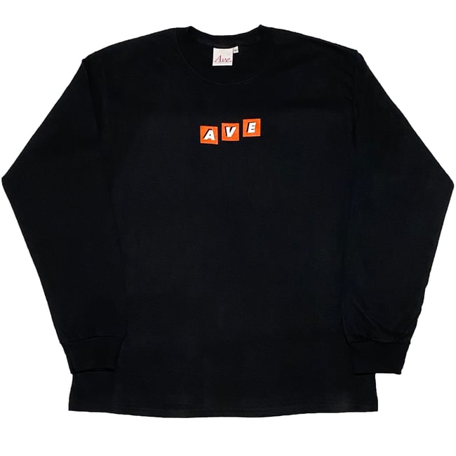 'Square' Long Sleeve Black
