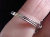 Antique 18ct white gold French transitional diamond clyster 1.44ct ring