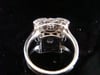 Art deco 18ct white gold French 0.80ct pave set old cut diamond ring